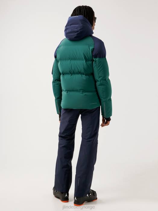 J.Lindeberg menn adler dun skijakke trelinje grønn klær F8642483