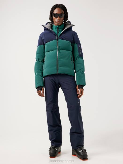 J.Lindeberg menn adler dun skijakke trelinje grønn klær F8642483