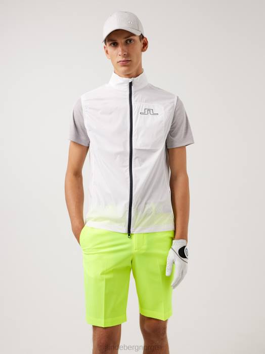 J.Lindeberg menn ask lett pakkbar golfvest hvit klær F8642494