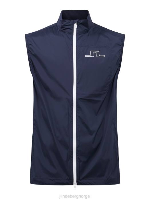 J.Lindeberg menn ask lett pakkbar golfvest marinen klær F8642495