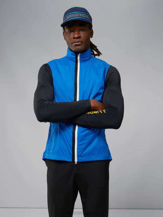 J.Lindeberg menn ask lett pakkbar vest nautisk blå klær F8642395