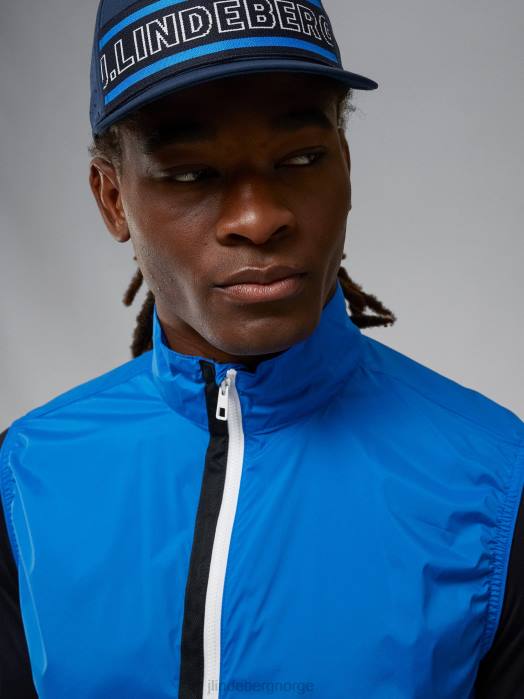 J.Lindeberg menn ask lett pakkbar vest nautisk blå klær F8642395