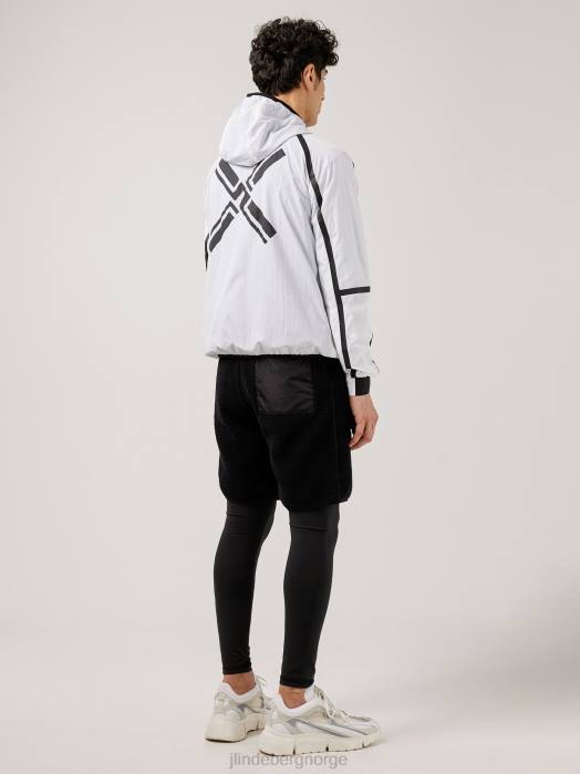 J.Lindeberg menn aston lettvektsjakke hviske hvitt klær F8642472