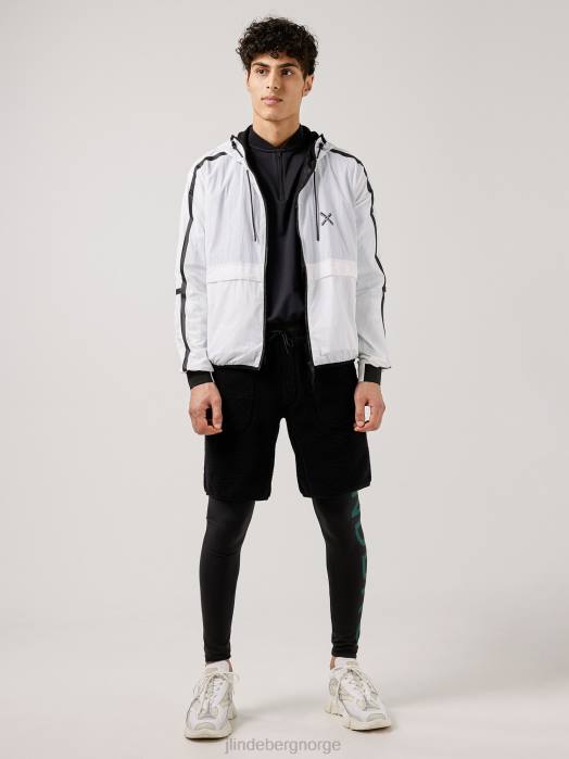 J.Lindeberg menn aston lettvektsjakke hviske hvitt klær F8642472