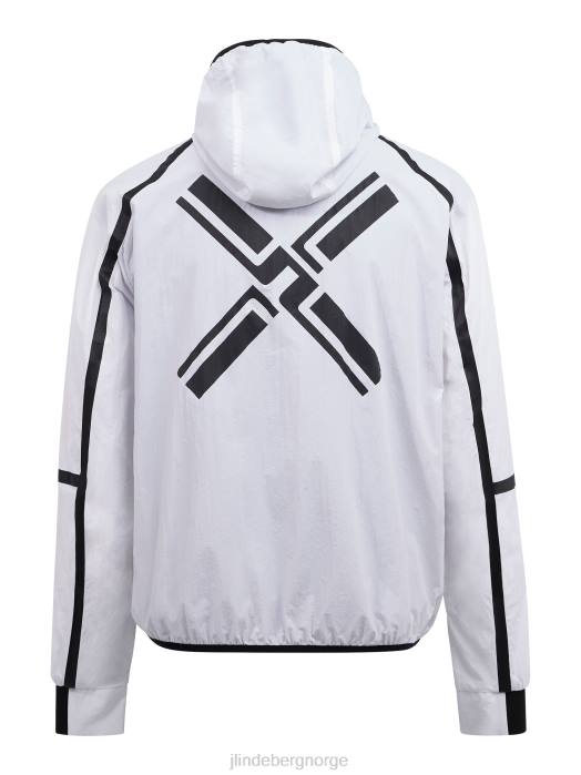 J.Lindeberg menn aston lettvektsjakke hviske hvitt klær F8642472