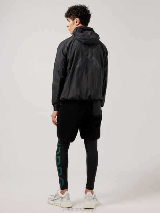 J.Lindeberg menn aston lettvektsjakke svart klær F8642473