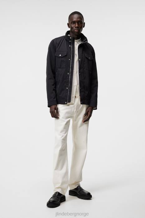 J.Lindeberg menn bailey poly jakke svart klær F864929