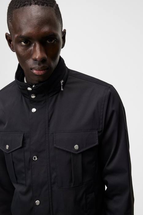 J.Lindeberg menn bailey poly jakke svart klær F864929