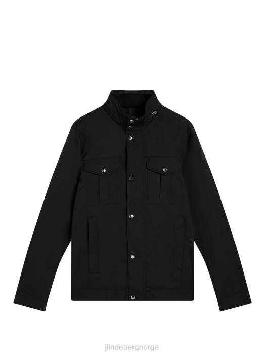 J.Lindeberg menn bailey poly jakke svart klær F864929