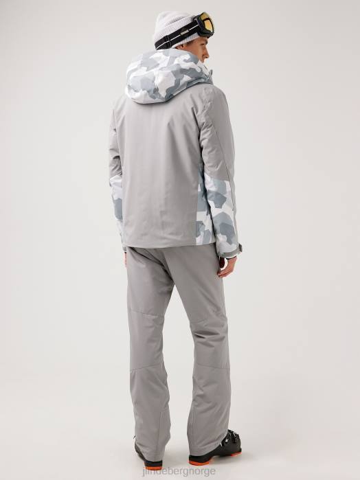 J.Lindeberg menn base camp skijakke grå camo klær F8642476