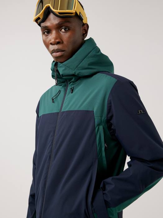 J.Lindeberg menn base camp skijakke trelinje grønn klær F8642475