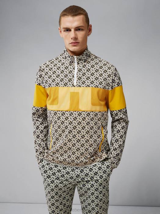 J.Lindeberg menn dale lett jakke svart monogramsjekk klær F8642390