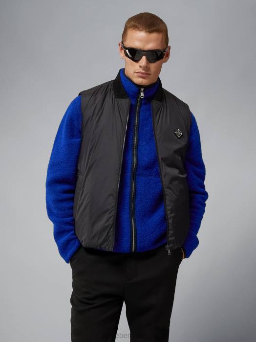 J.Lindeberg menn dwayne vendbar vest svart klær F8642406