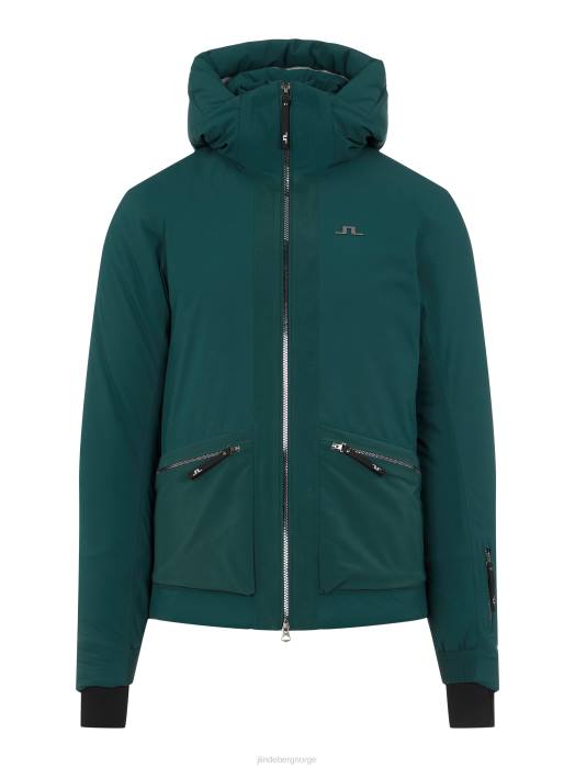 J.Lindeberg menn edmund skijakke trelinje grønn klær F8642482