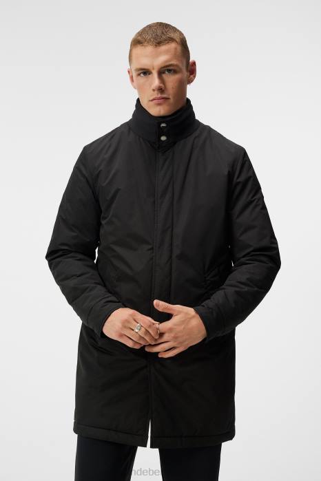 J.Lindeberg menn hollis polstret frakk svart klær F864916