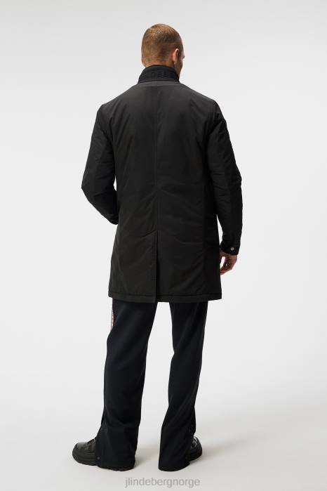J.Lindeberg menn hollis polstret frakk svart klær F864916