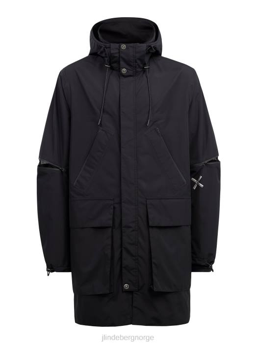J.Lindeberg menn howard tech jakke svart klær F8642474