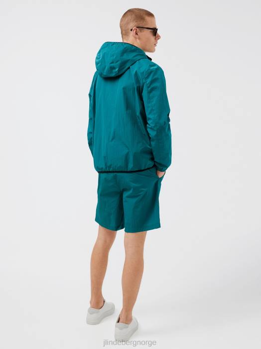 J.Lindeberg menn jamis crinkle pakkebar jakke dyp innsjø klær F8642454