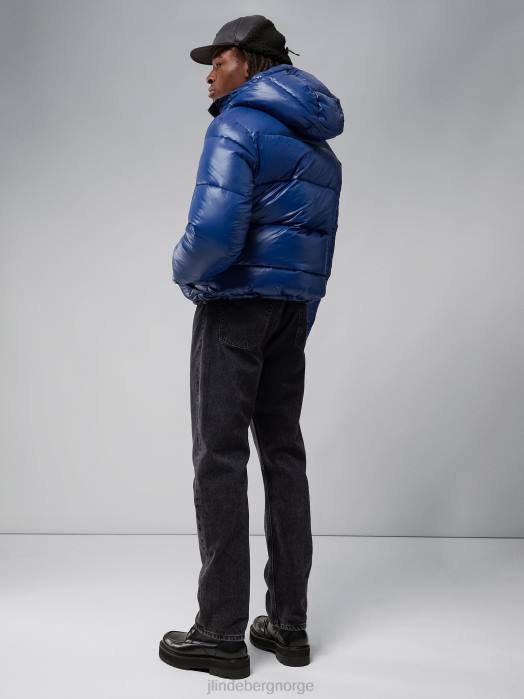 J.Lindeberg menn kash bomberjakke nautisk blå klær F8642401