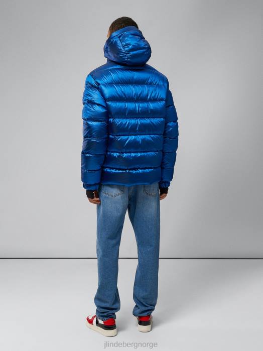 J.Lindeberg menn kule dunjakke nautisk blå klær F8642450