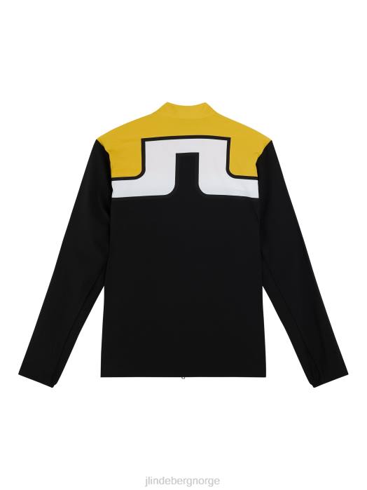 J.Lindeberg menn kv hybridjakke svart klær F8642384