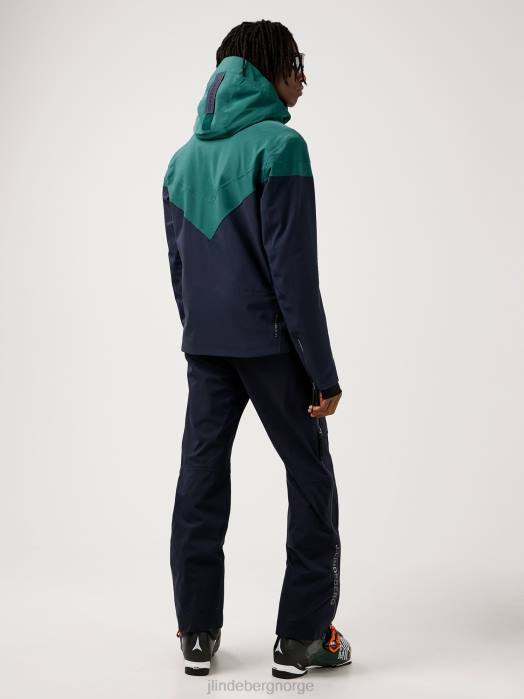 J.Lindeberg menn omnia pro skijakke trelinje grønn klær F8642487