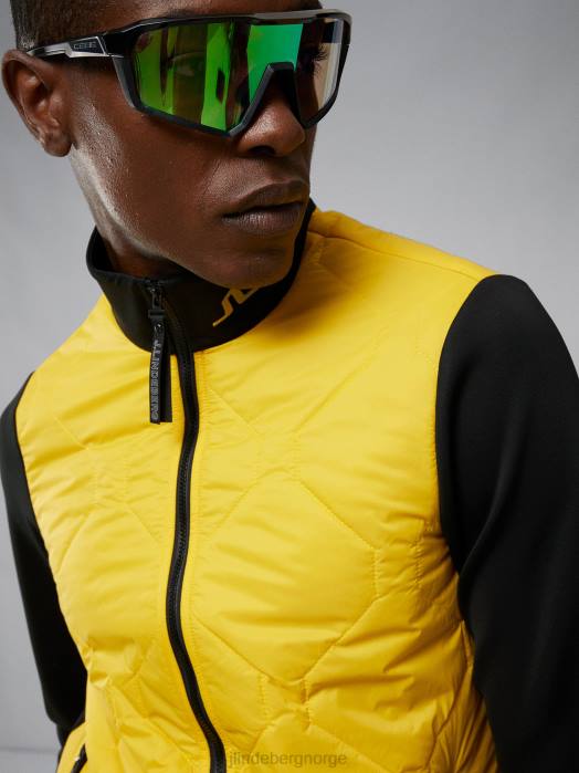 J.Lindeberg menn quilt hybrid jakke daglilje klær F8642423