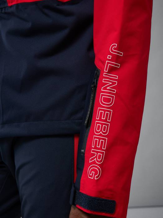 J.Lindeberg menn summit softshell jakke marinen klær F8642442