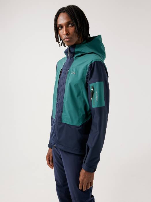 J.Lindeberg menn summit softshell jakke trelinje grønn klær F8642477