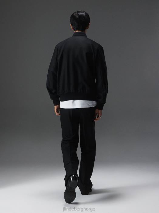 J.Lindeberg menn thom ull twill bombefly svart klær F8642378
