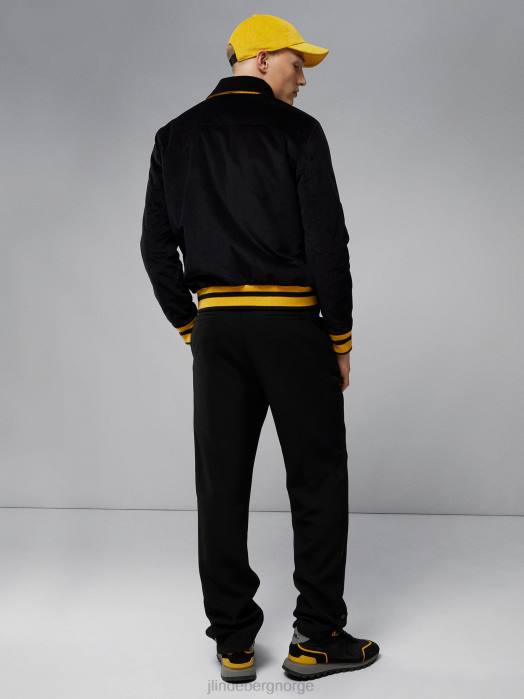 J.Lindeberg menn varez logo varsity jakke svart klær F8642404