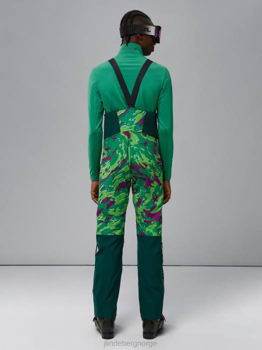 J.Lindeberg menn skallbukse med luftsmekketrykk canimol grønn klær F8641312