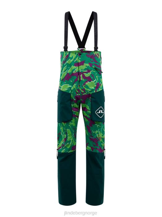 J.Lindeberg menn skallbukse med luftsmekketrykk canimol grønn klær F8641312