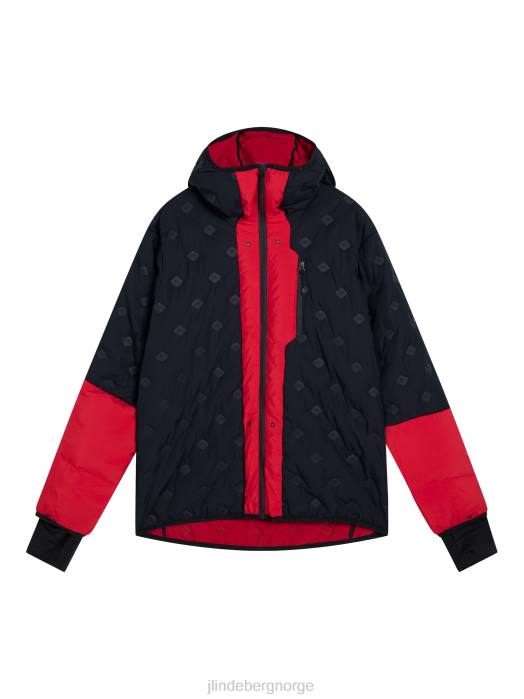 J.Lindeberg menn antenne 2-i-1 skalljakke Barbados kirsebær klær F8641296