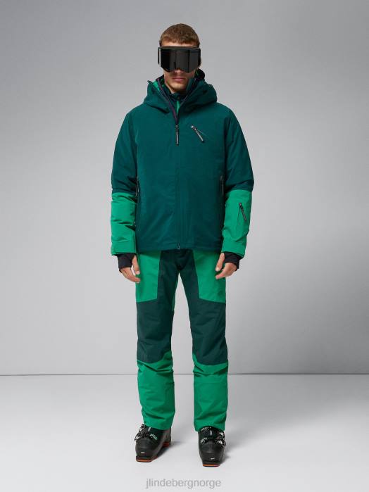 J.Lindeberg menn antenne 2-i-1 skalljakke ponderosa furu klær F8641295