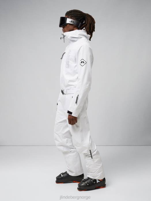 J.Lindeberg menn antenneskall i ett stykke hvit klær F8641294