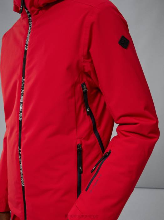 J.Lindeberg menn ess jakke Barbados kirsebær klær F8641286