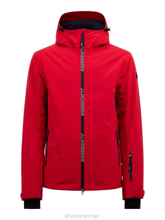 J.Lindeberg menn ess jakke Barbados kirsebær klær F8641286