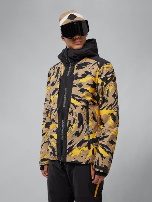 J.Lindeberg menn jakke med formørkelsesprint canimol tiger klær F8641285