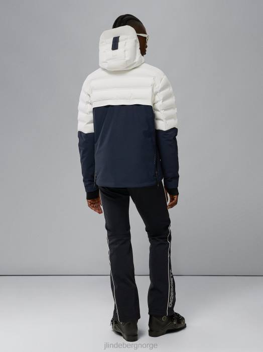 J.Lindeberg menn orbit hybrid dunjakke hvit klær F8641299