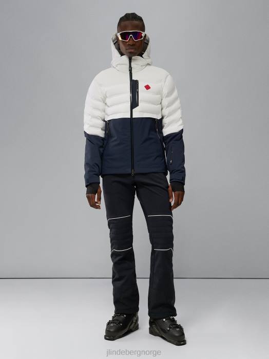 J.Lindeberg menn orbit hybrid dunjakke hvit klær F8641299