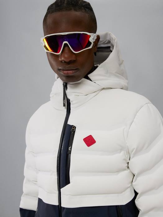 J.Lindeberg menn orbit hybrid dunjakke hvit klær F8641299