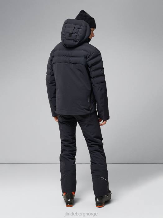 J.Lindeberg menn orbit hybrid dunjakke svart klær F8641300