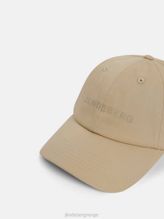 J.Lindeberg menn elijah bomullslogohette safari beige tilbehør F8641272