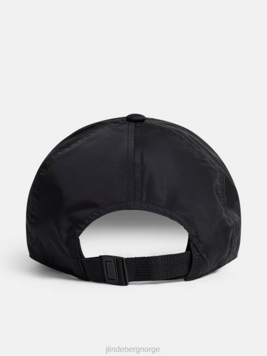 J.Lindeberg menn elijah nylonhette svart tilbehør F8641239