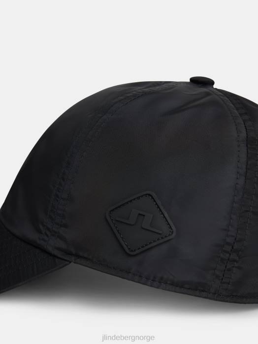 J.Lindeberg menn elijah nylonhette svart tilbehør F8641239