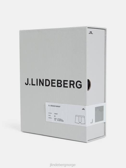 J.Lindeberg menn bridge lyocell boxershorts grå tilbehør F8641264